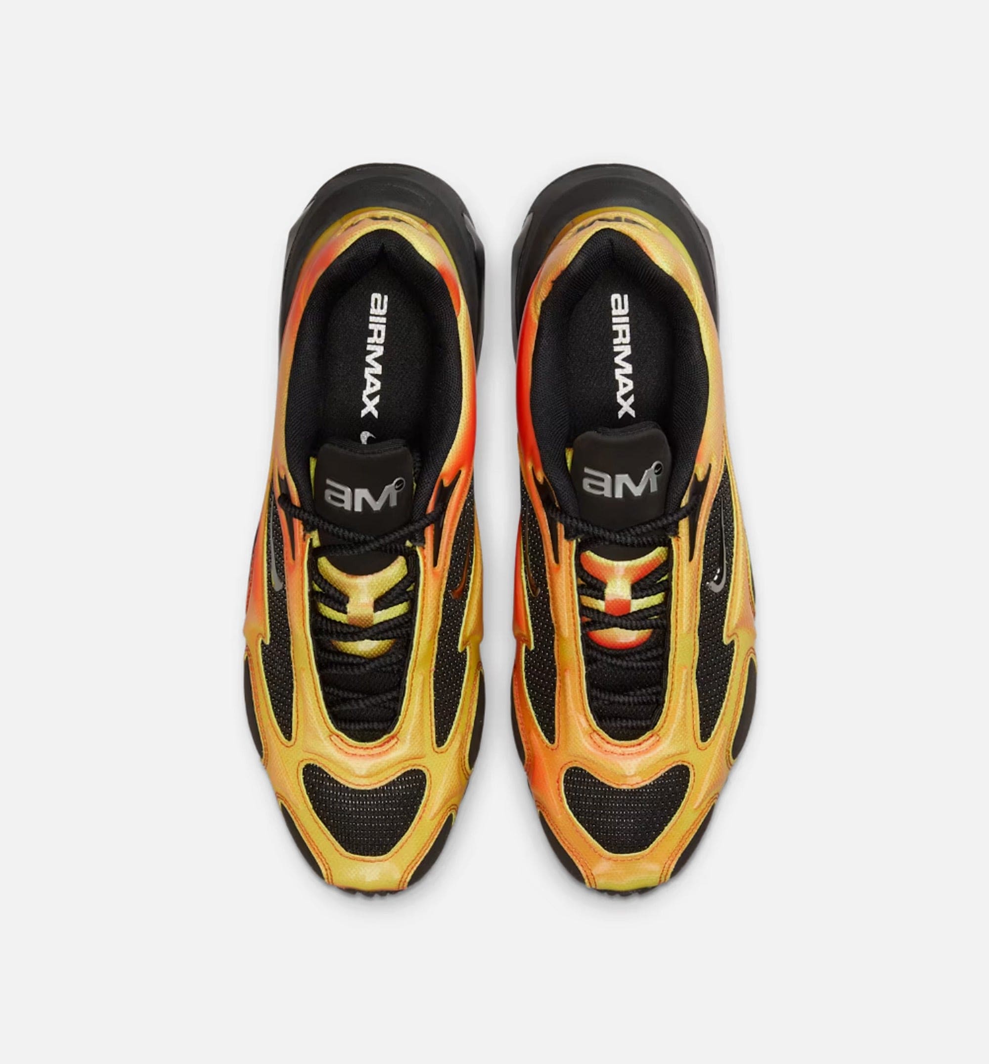 Air Max Muse Black and Metallic Silver Womens Lifestyle Shoe - Black/Bright Crimson/Volt/Metallic Silver