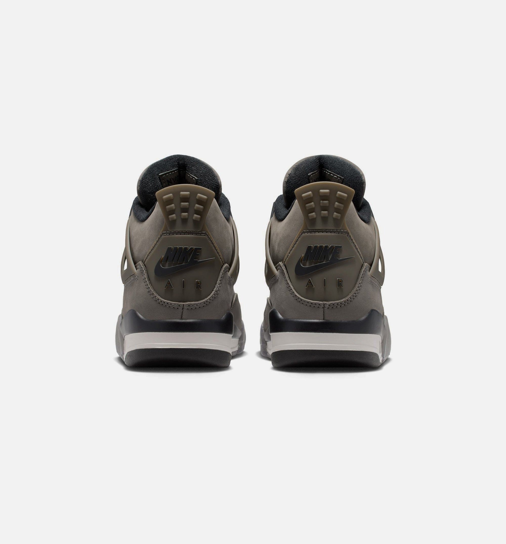 Air Jordan 4 Retro Cave Stone And Black Grade School Lifestyle Shoe - Cave Stone/Black/Moon Particle