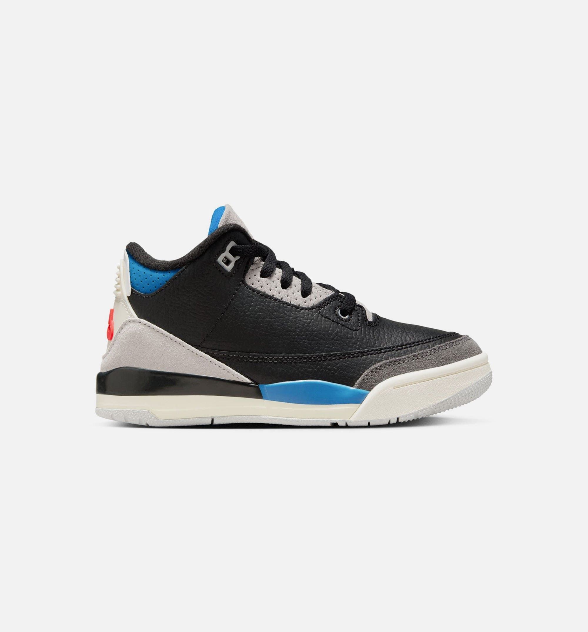 Air Jordan 3 Retro OG Rare Air Preschool Lifestyle Shoe - Black/Chile Red/Neutral Grey Free Shipping