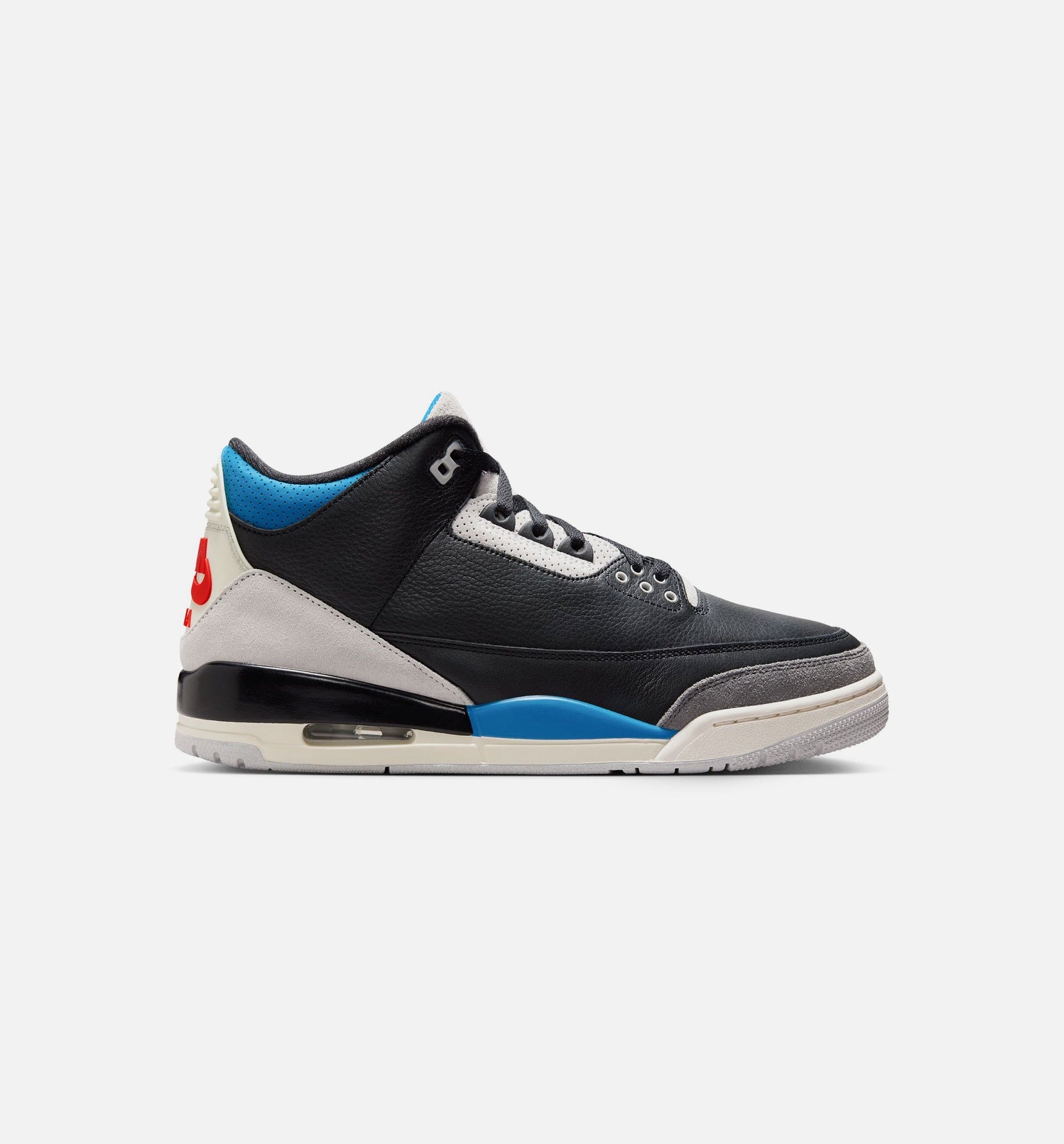 Air Jordan 3 Retro OG Rare Air Mens Lifestyle Shoe - Black/Chile Red/Neutral Grey